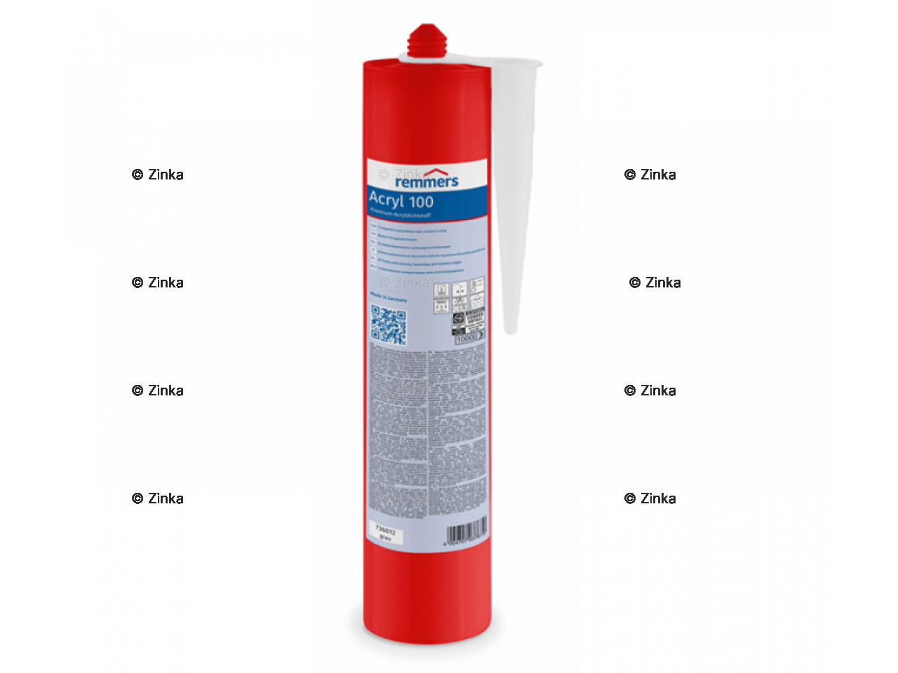 Acryl 100 premium acrylkit in koker - snel regenvast en overschilderbaar