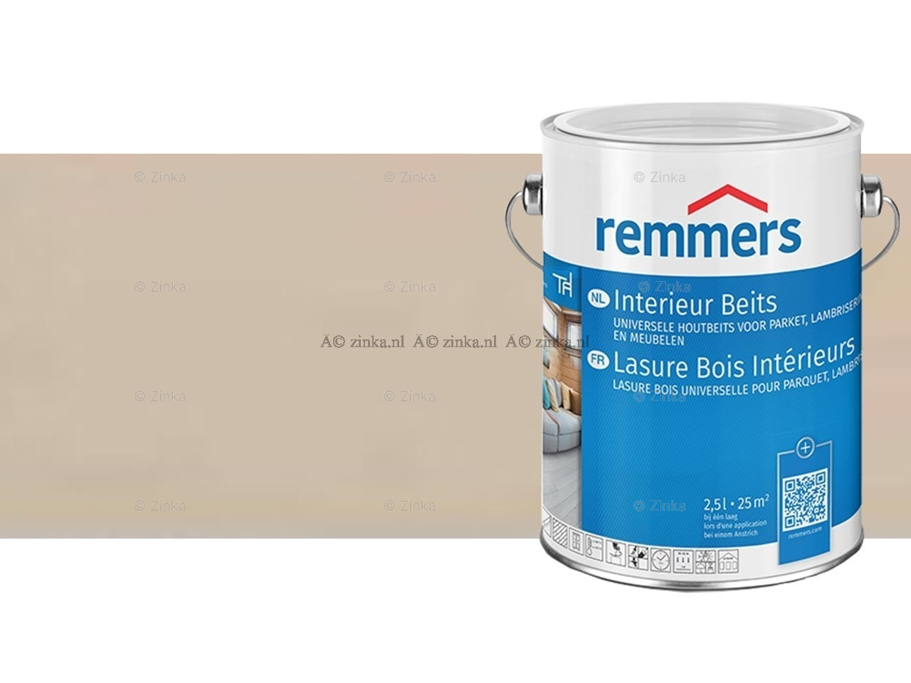 Interieur-Beits 2302 Antiekgrijs 100ml proefverpakking