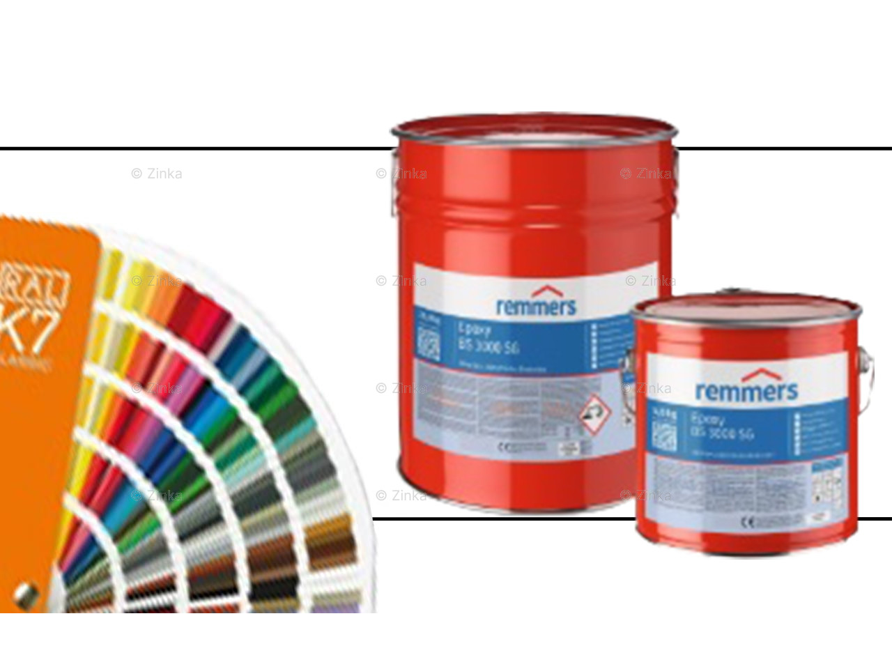 Epoxy BS 3000 RAL kleuren
