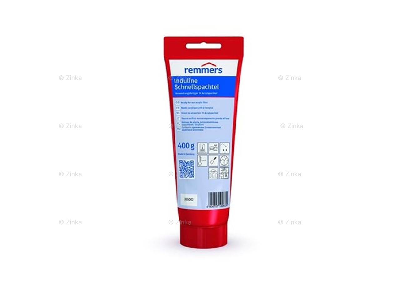 Tube Induline Snelspachtel – witte, oplosmiddelvrije spachtel voor hout en minerale ondergronden