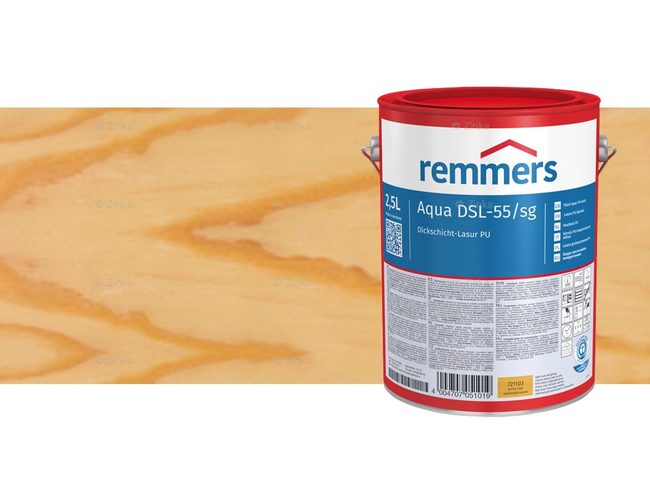 Aqua DSL-55-houtbeits kleurloos