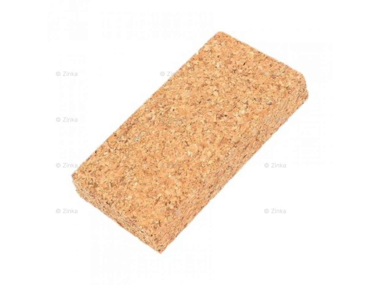 Schuurkurk 11,5 x 6 x 2 cm van stevige kurk, rechthoekig voor comfortabel schuren