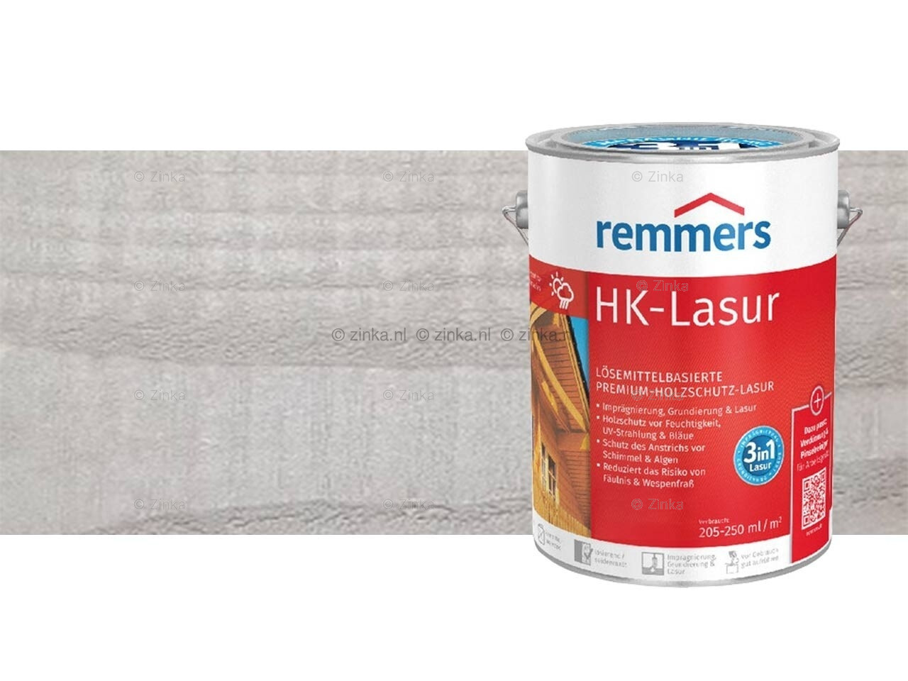 HK-Lazuur Zilvergrijs 750 ml