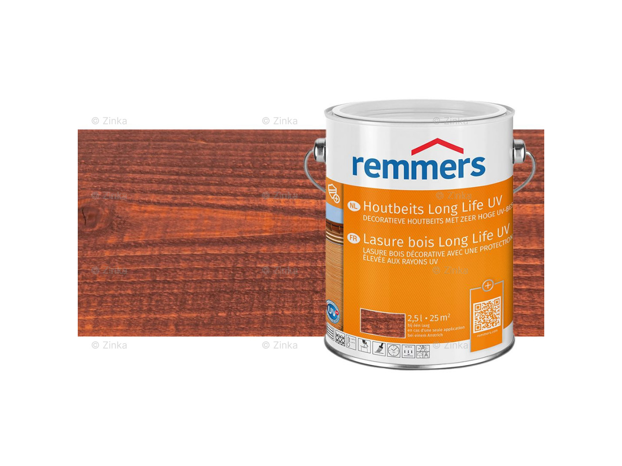 Houtbeits Long Life UV Kastanje