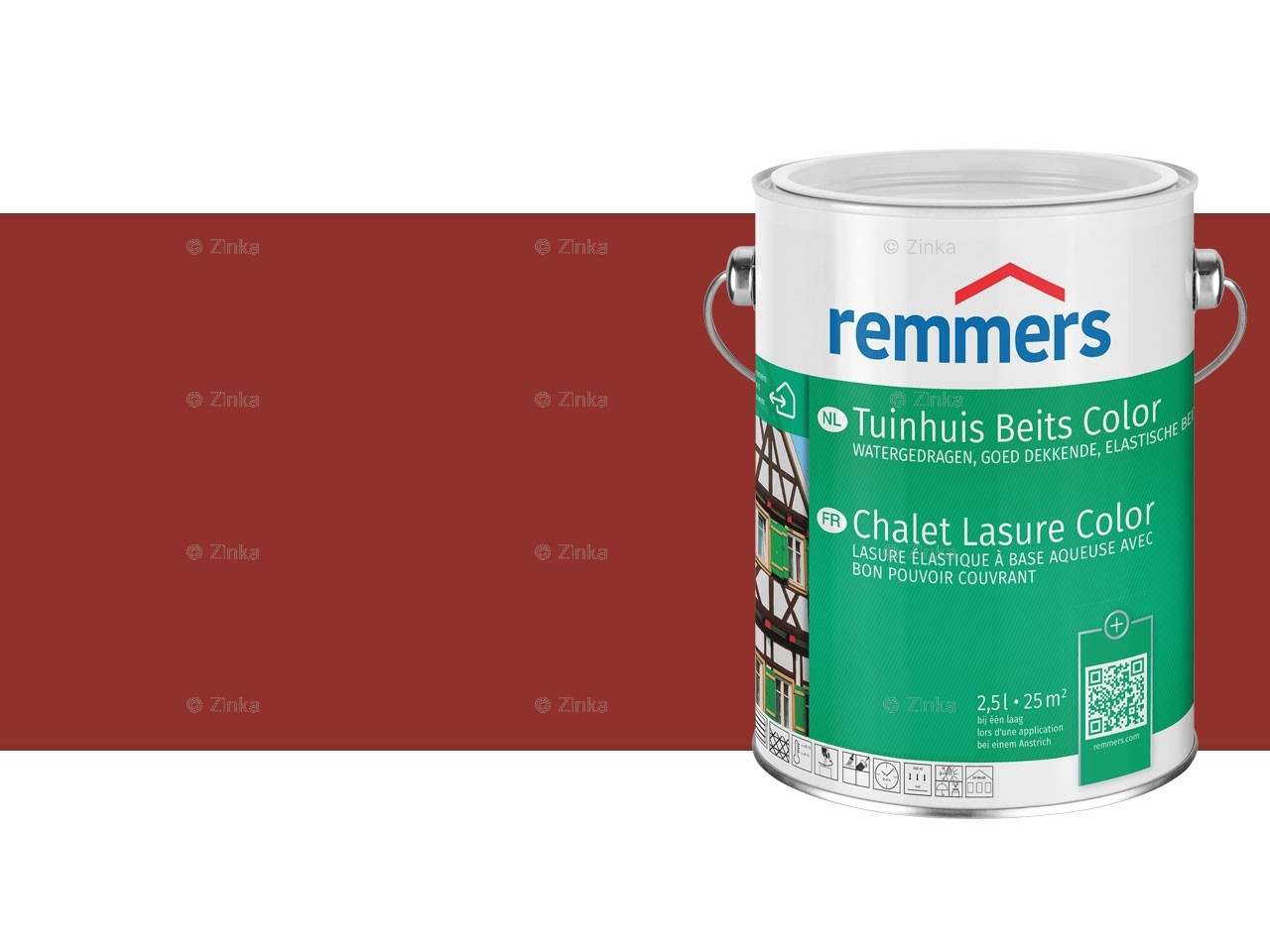 Tuinhuis Beits Color zweedsrood