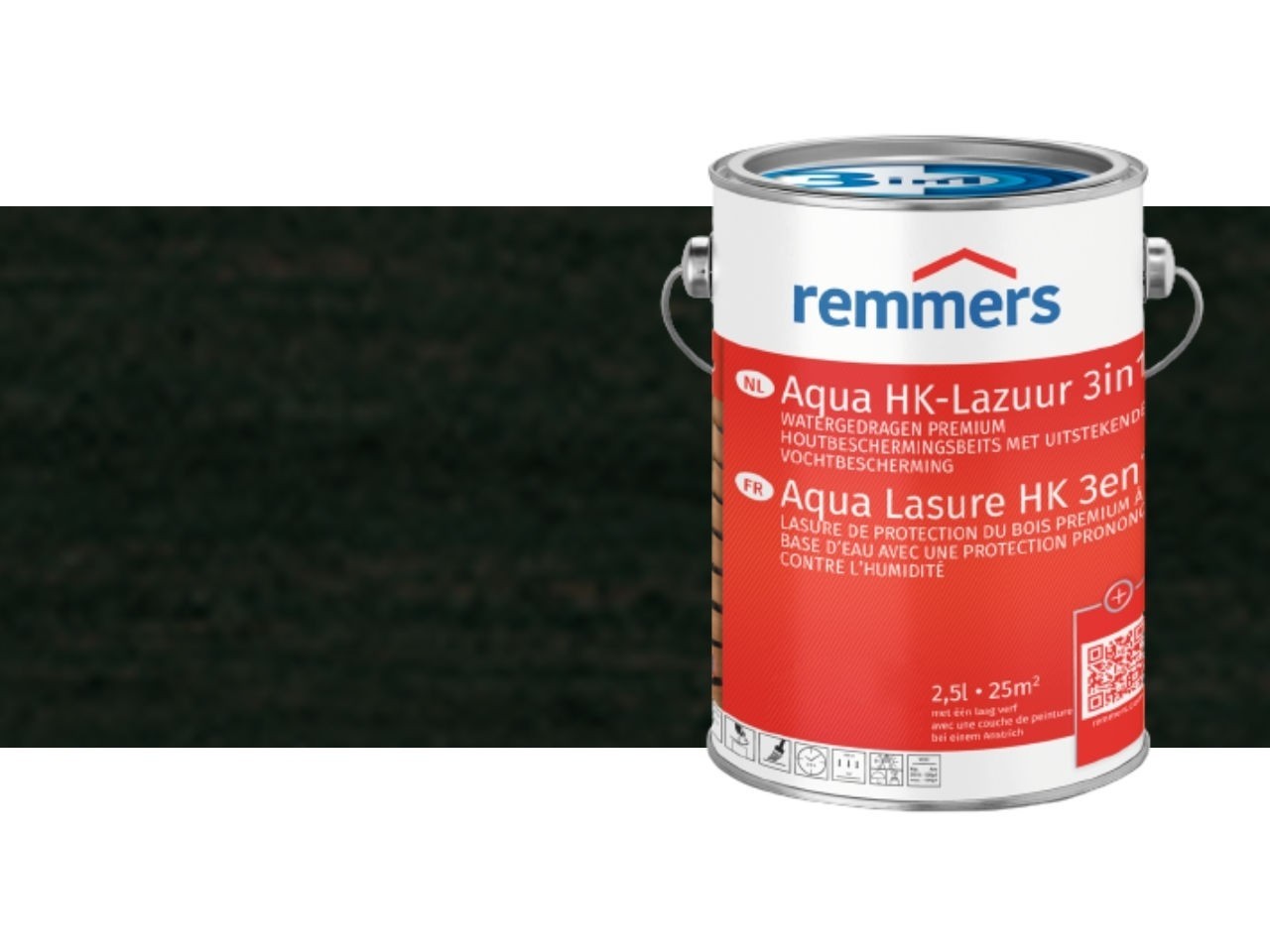 Aqua HK Lazuur 310 diepzwart-2,5 liter