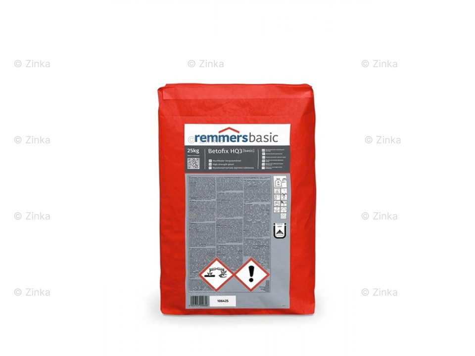 Remmers Betofix HQ3 cementgebonden gietmortel in verpakking