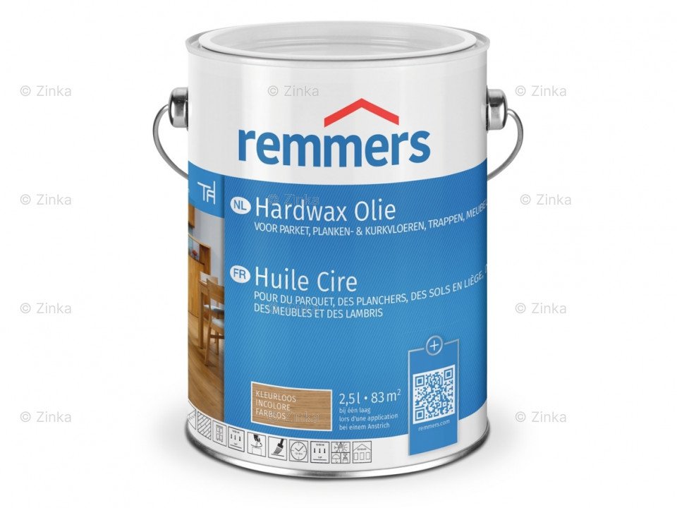 Blik hardwax olie, klaar voor het behandelen van een houten vloer voor duurzame bescherming