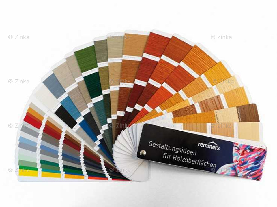 Remmers kleurenwaaier met meer dan 100 houtafwerking kleuren