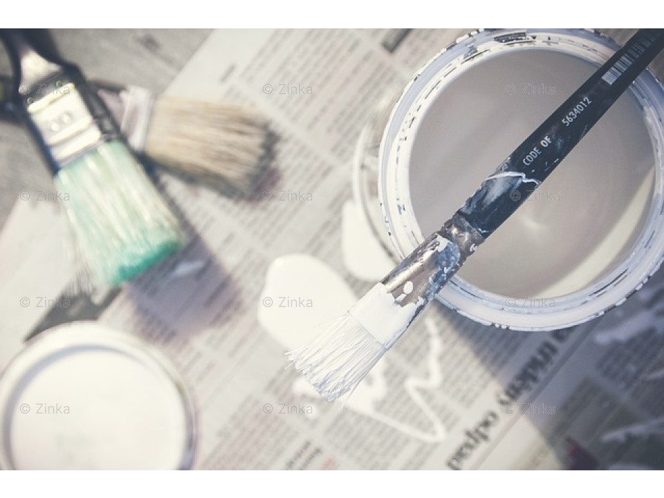 Kwasten set klein compleet alle kwasten en handschoenen overzichtelijk weergegeven.