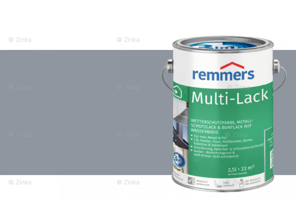Remmers Multi-Lak 3-in-1 packshot - Weerbestendige lak voor hout, metaal en PVC-Remmers Multi-Lak 3-in-1 packshot - Weerbestendige lak voor hout, metaal en PVC-zilvergrijs (RAL 7001)