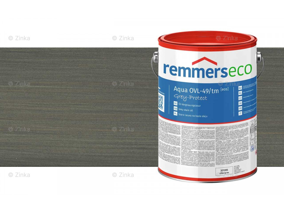 Remmers aqua ovl 49/tm olie vergrijzingsbeits graniet metallic