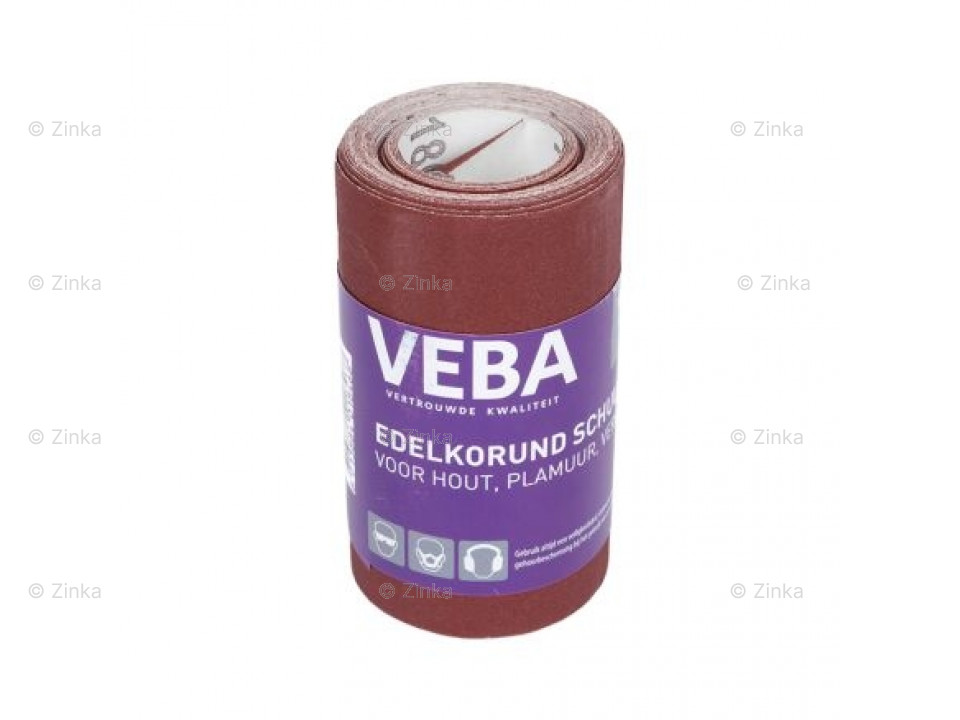 VEBA Schuurpapier rol 110MMx4,5MTR edelkorund P180