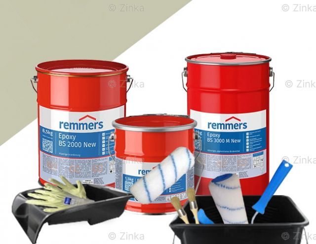 complete set garagevloercoating Kiezelgrijs RAL 7032