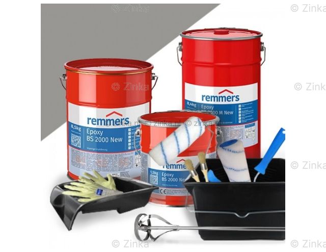 complete set garagevloercoating Zilvergrijs Starterskit ZK 26