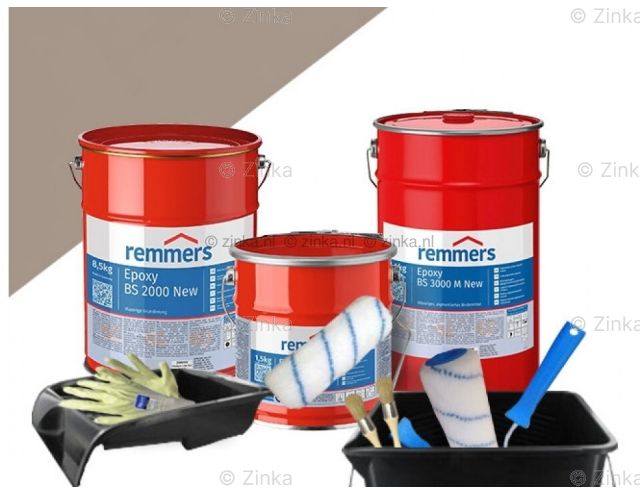 complete set garagevloercoating Steengrijs RAL 7030