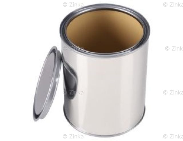Leeg verfblik gecoat met deksel ZK 40