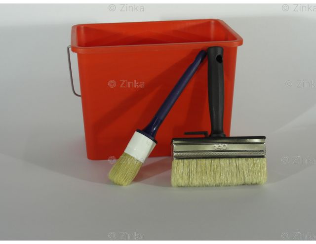 Lazuur verwerkingsset + kunststof verfmixer ZK 2