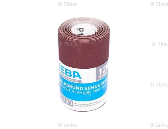 Schuurpapier op rol 4,5 meter korrel P120 ZK 78