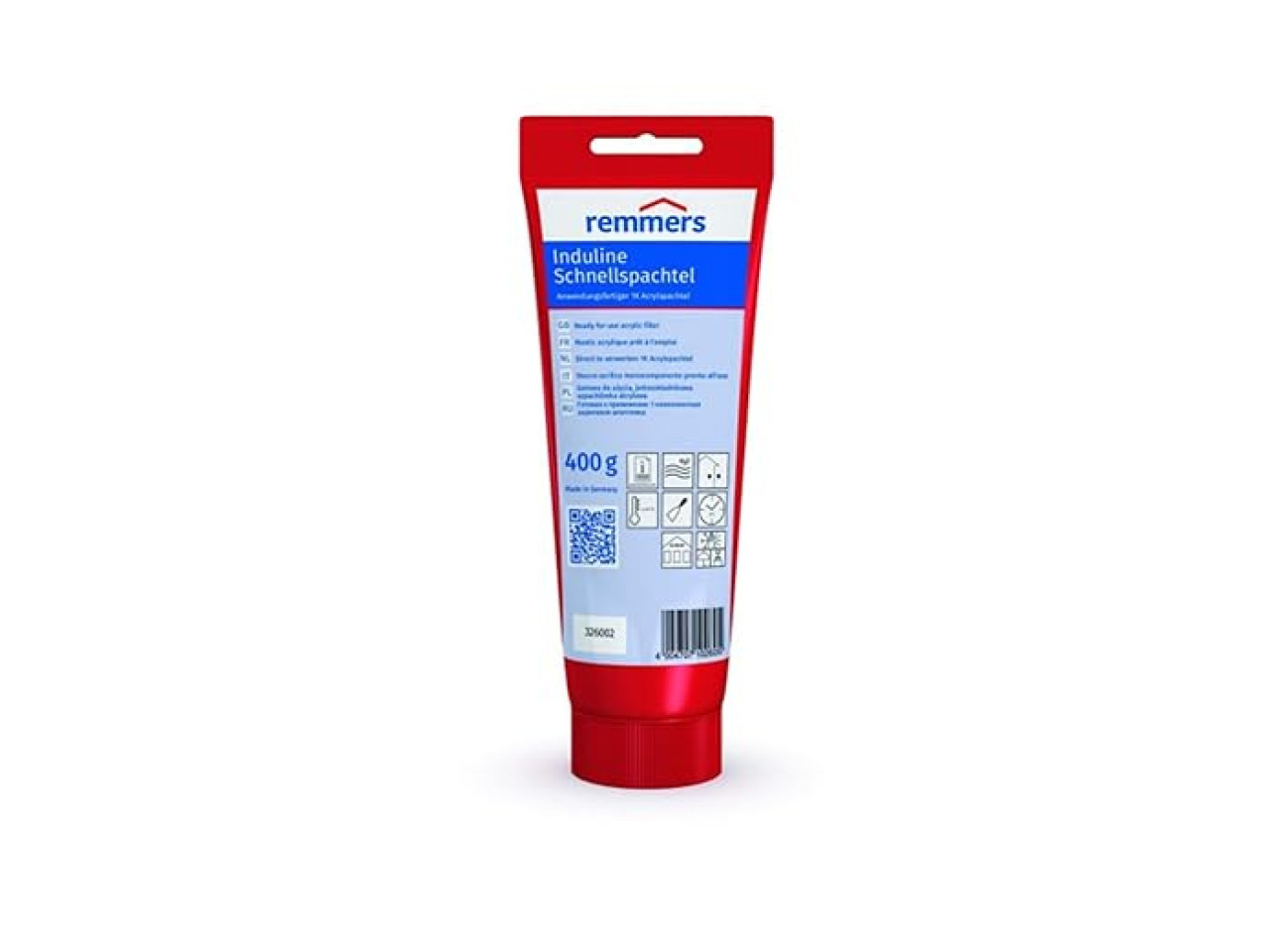 Tube Induline Snelspachtel – witte, oplosmiddelvrije spachtel voor hout en minerale ondergronden