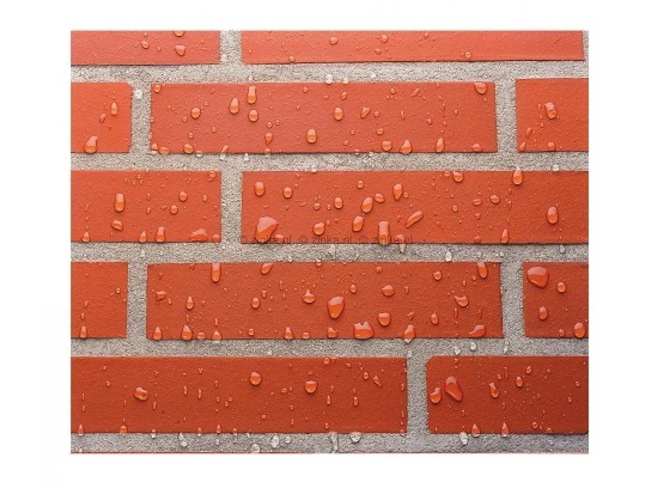 Funcosil FC Plus kleurintensiverend effect op gevelsteen – gevelstenen met herstelde natuurlijke kleur.