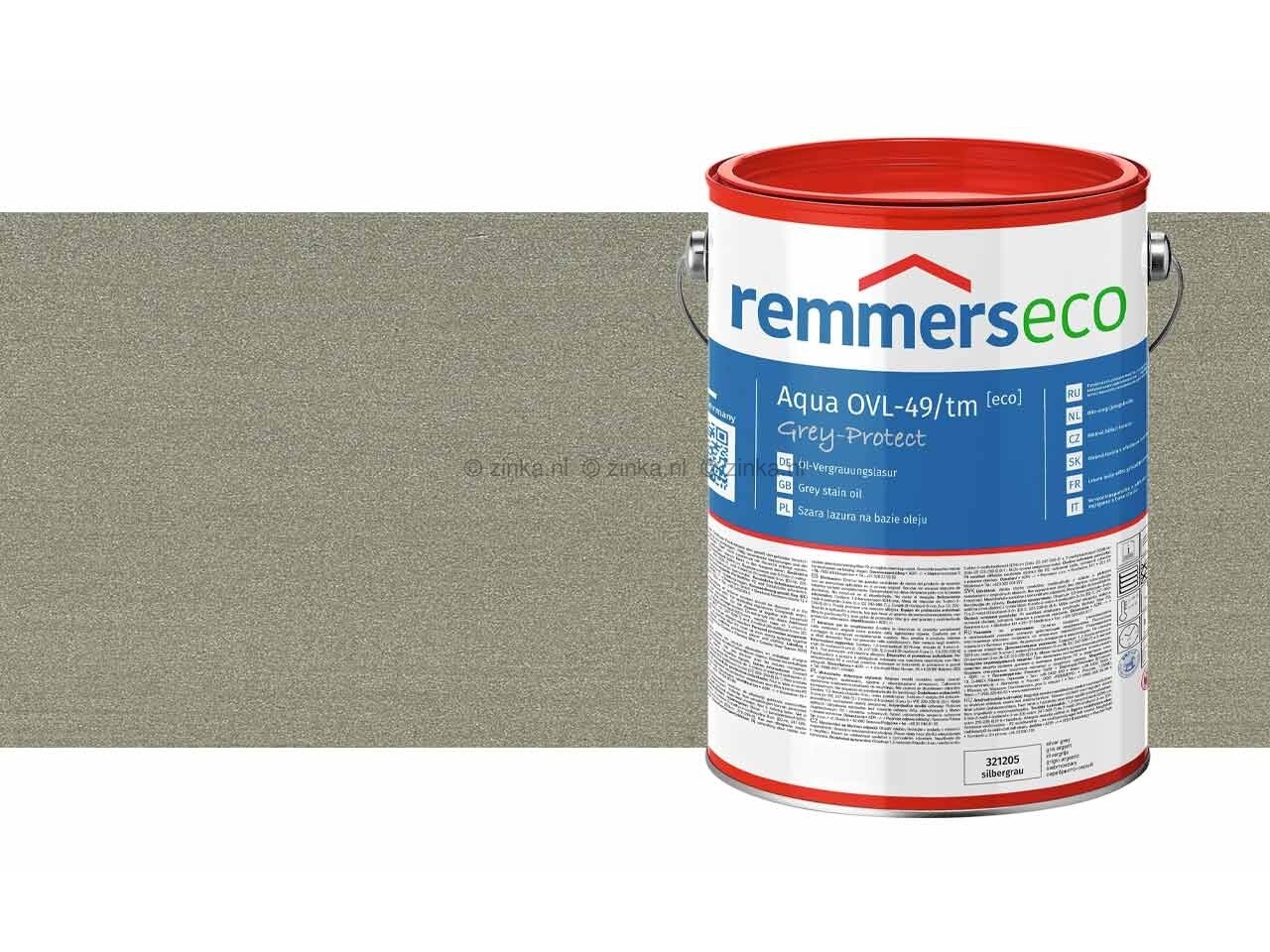 Remmers aqua ovl 49/tm olie vergrijzingsbeits riet metallic