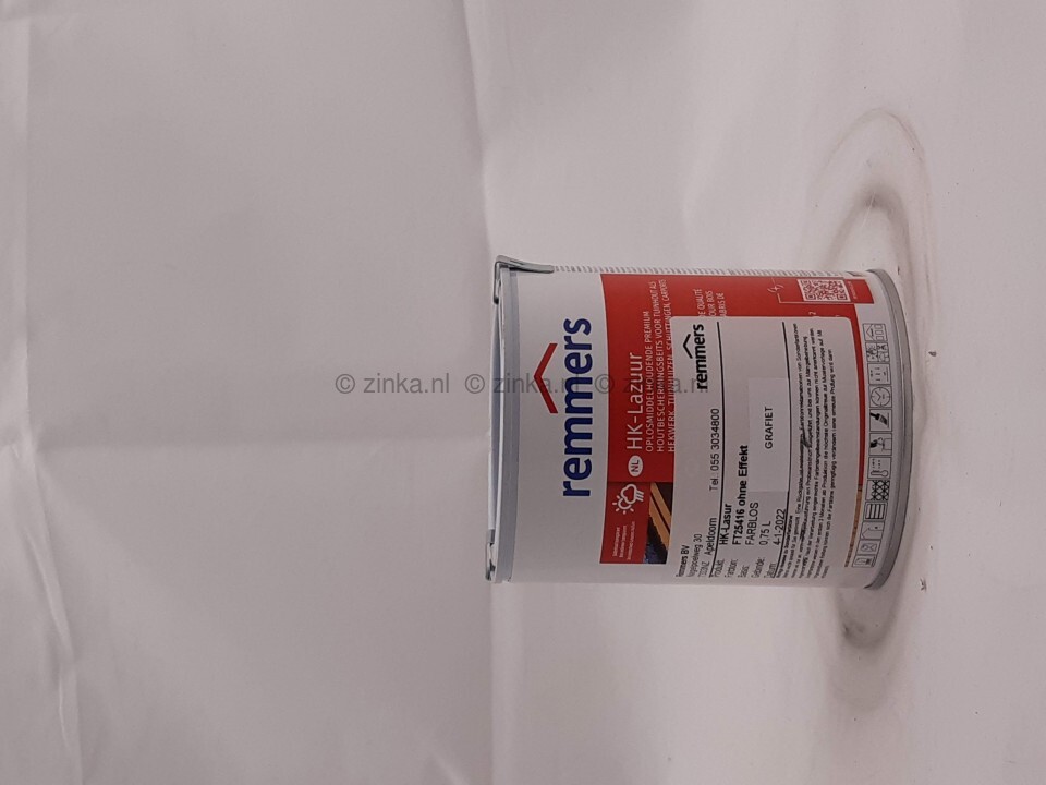 HK Lazuur grafietgrijs 0,75 liter ft 25416 zonder effect
