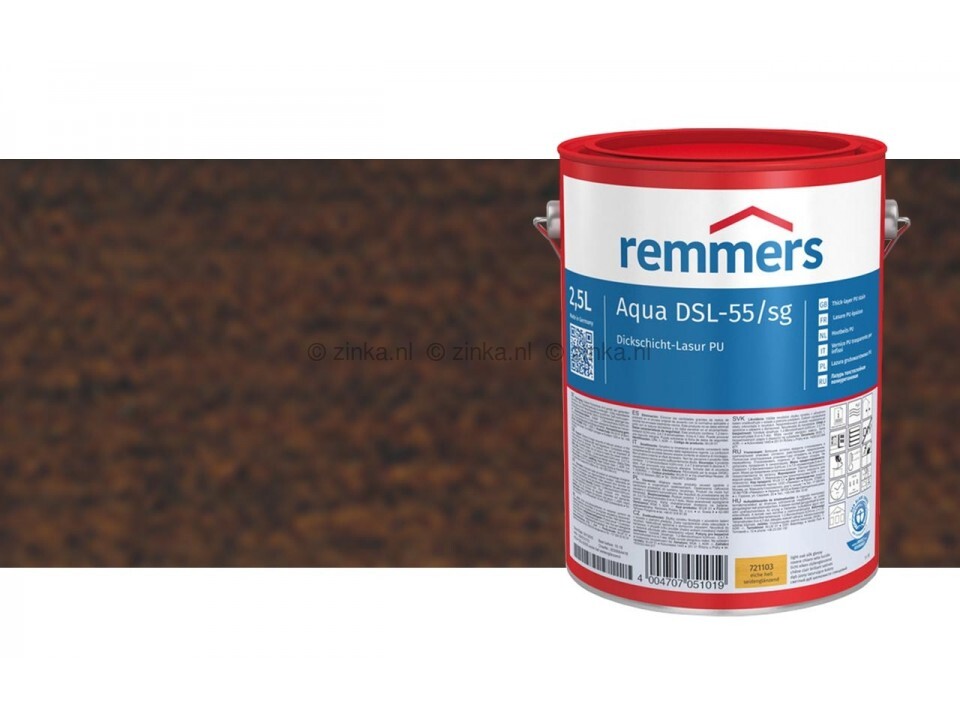 Pot Aqua DSL-55-PU Houtbeits voor buitenhout, biedt duurzame bescherming tegen UV-straling, vocht en weersomstandigheden. Beschermt houten kozijnen en deuren met een transparante afwerking