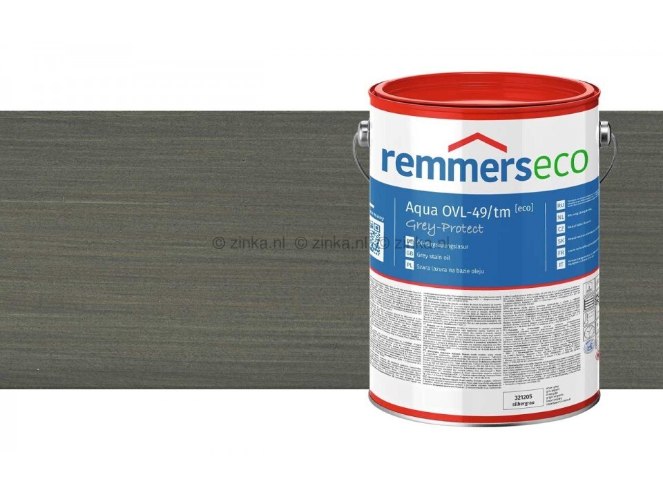 Remmers aqua ovl 49/tm olie vergrijzingsbeits graniet metallic