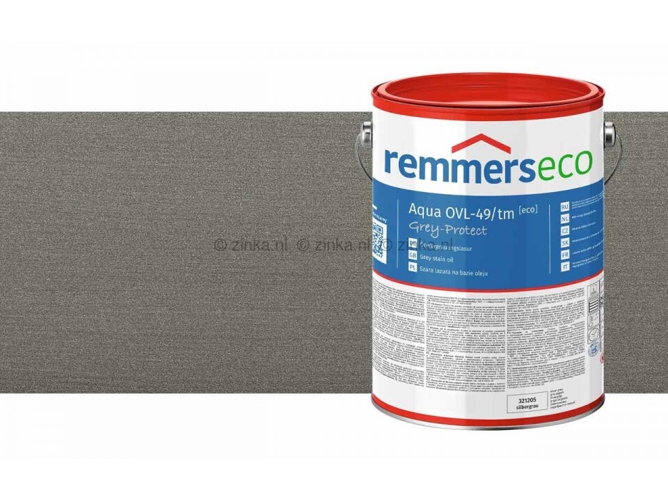 Remmers aqua ovl 49/tm olie vergrijzingsbeits salie metallic