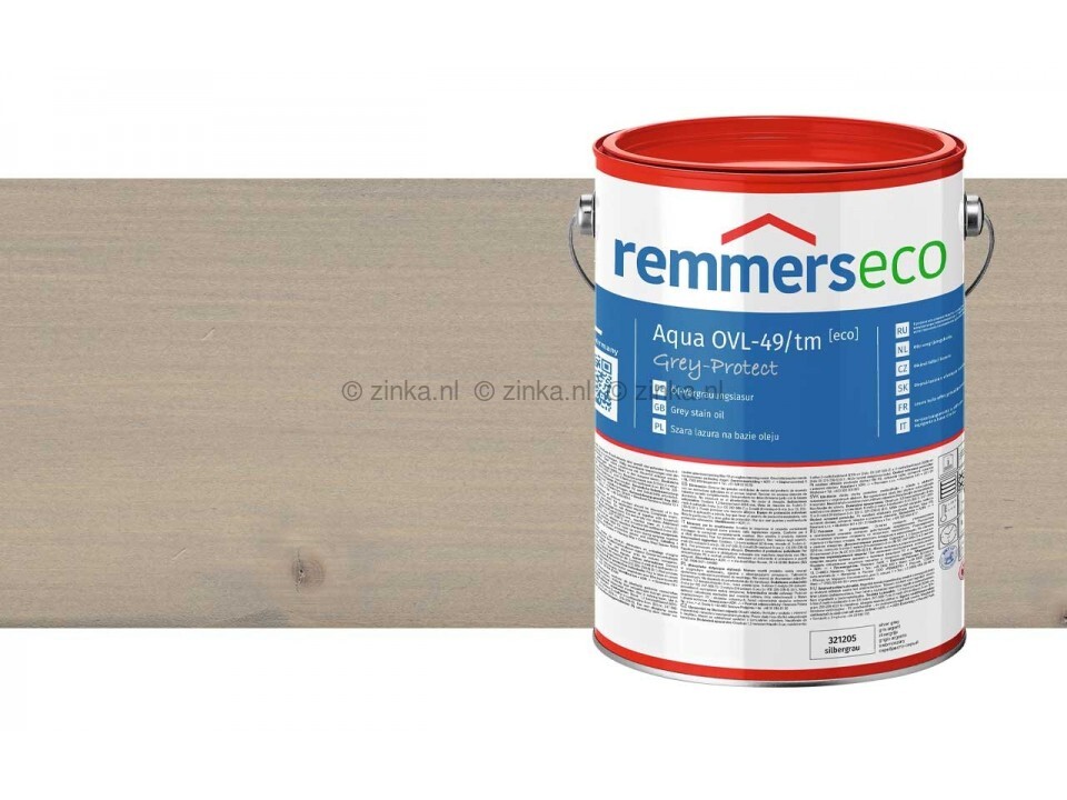 Remmers aqua ovl 49/tm olie vergrijzingsbeits watergrijs metallic